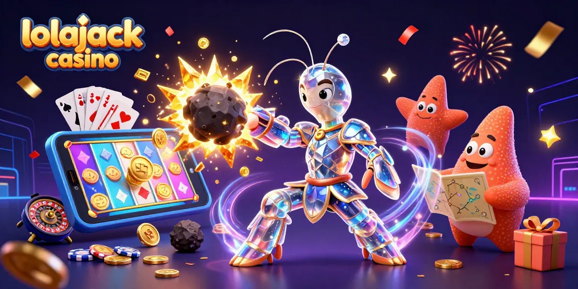 Experience the thrill at lolajack casino with vibrant slots and golden treasures bursting from the screen.