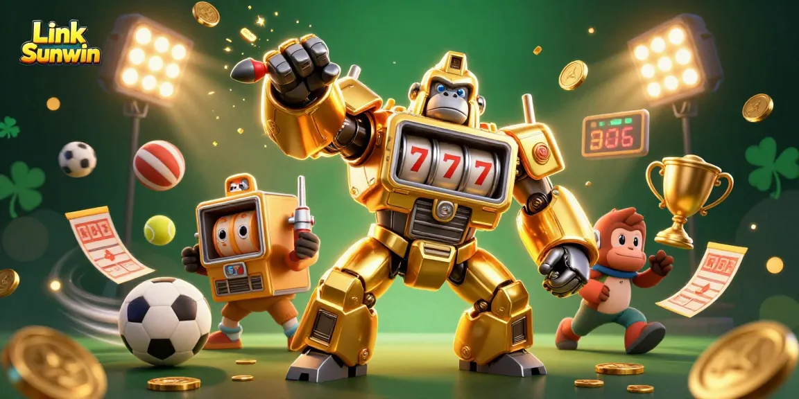 Experience the excitement of Link Sunwin with dynamic 3D gambling elements and vibrant characters.